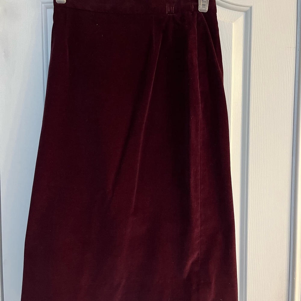 RALPH LAUREN BLACK LABEL Burgandy Size 10 Pencil Skirt